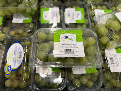Green Grapes seedless - 600 gram box